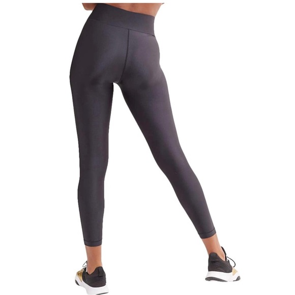 Bandier All Access Compression Butt Lifting Leggings, Black Liquid Shine, Fitted - Picture 2 of 4